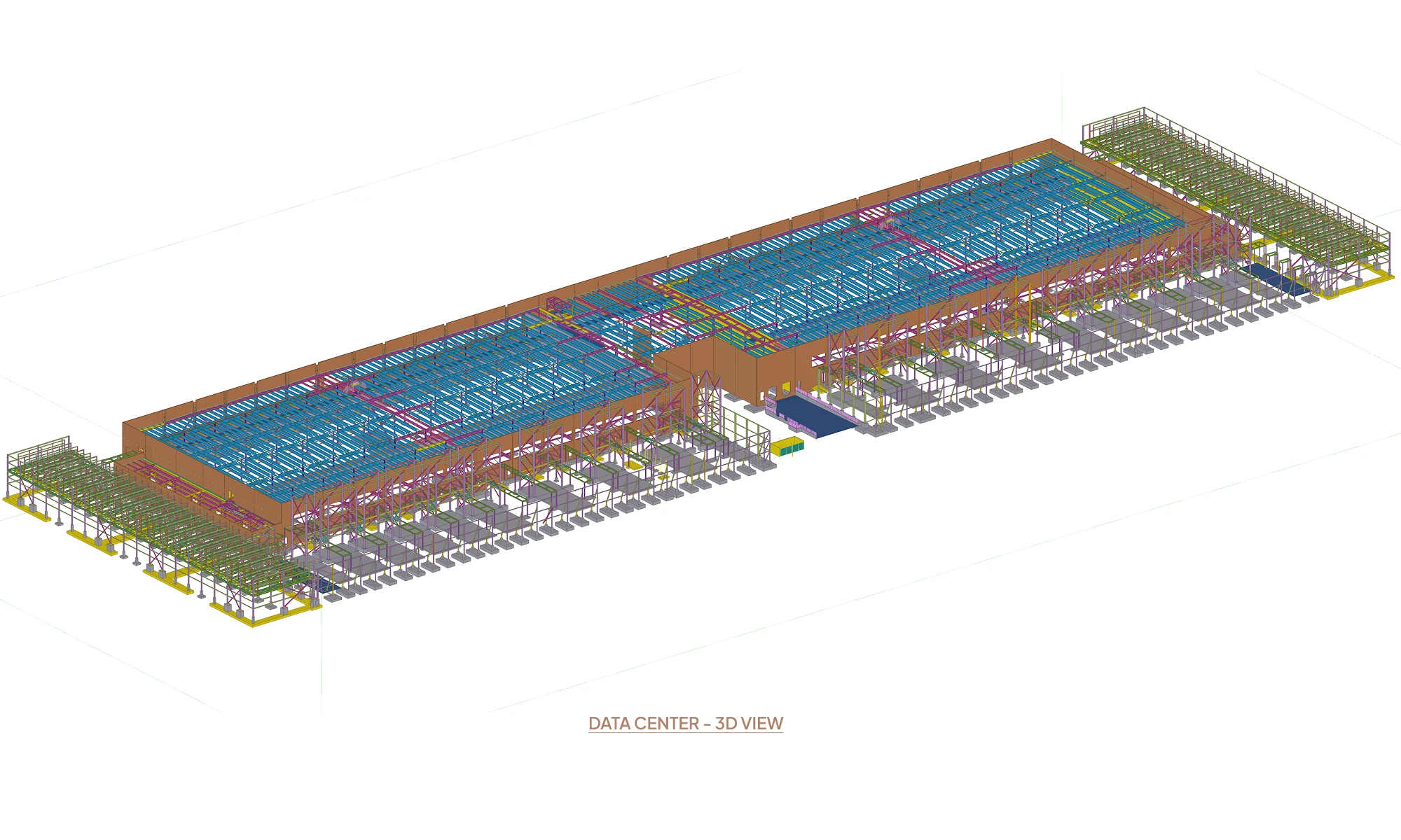 Data centre structure CAD model