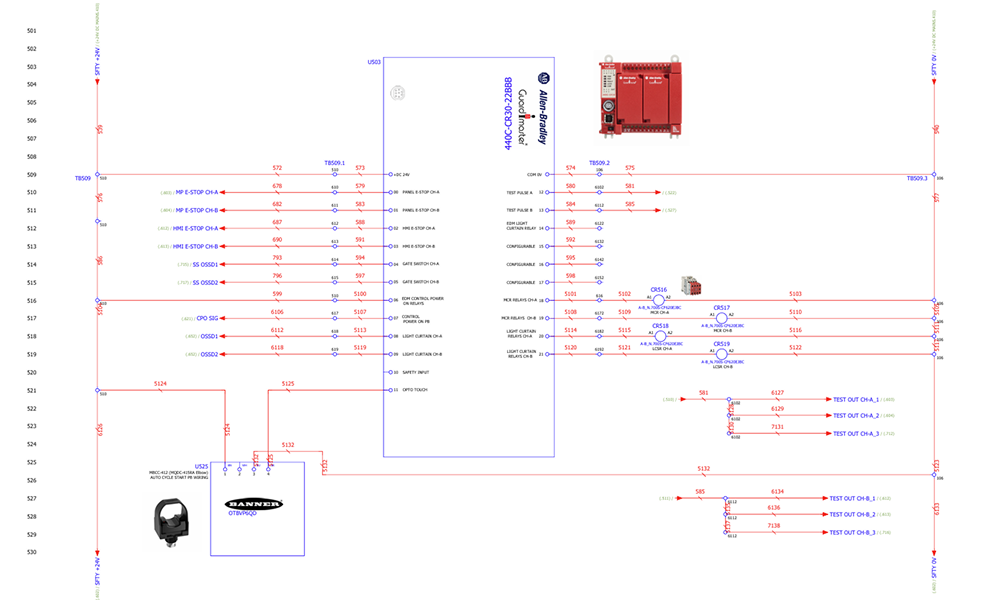 Safety wiring diagram